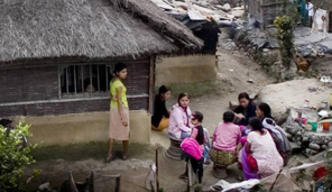talking in camp 296