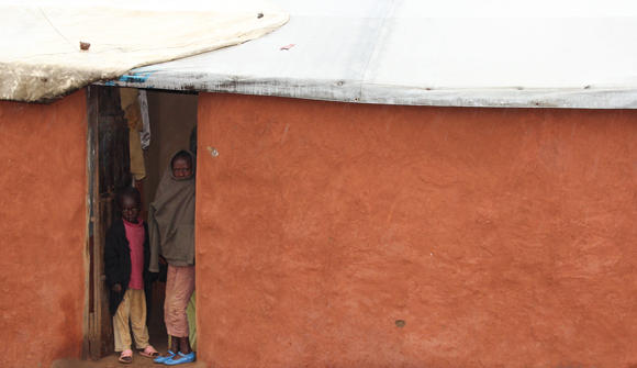 Doorway in Gihembe camp