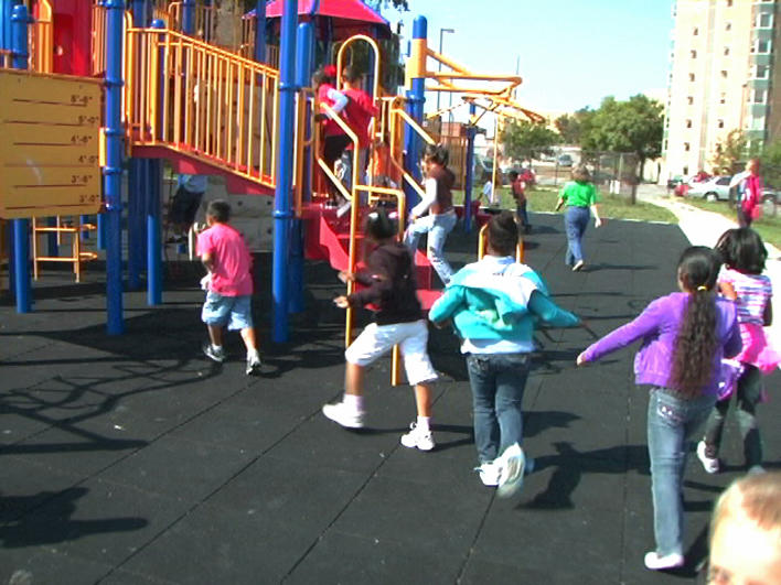 Children on school playground