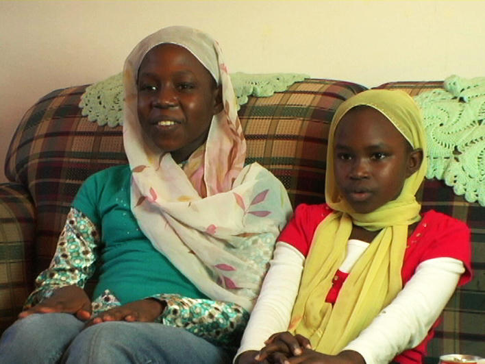 Darfuri sisters at home